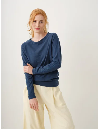 Spirit of OM - Longsleeve Shirt Priya - tiefsee