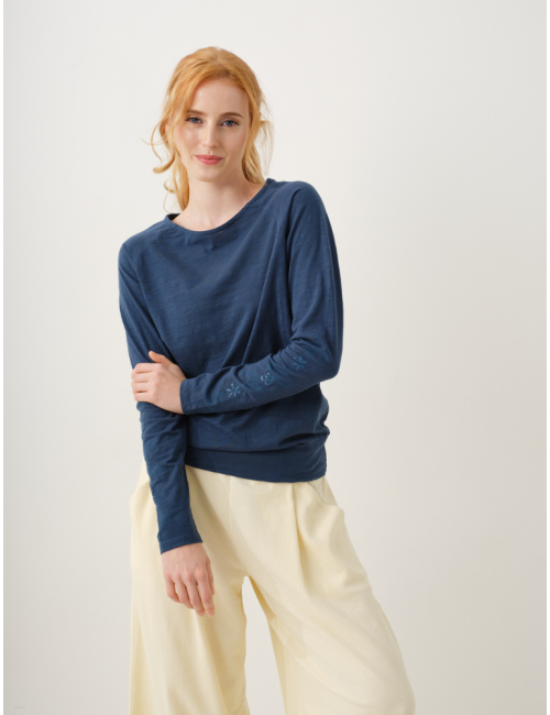 Spirit of OM - Longsleeve Shirt Priya - tiefsee