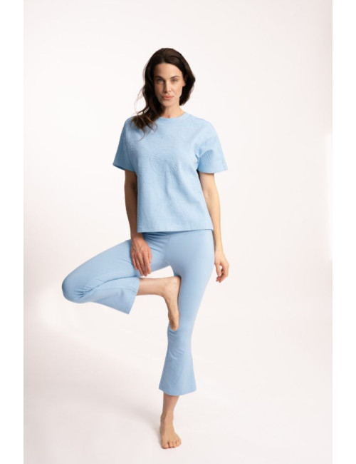 Spirit of OM - Yoga Hose 7/8 Vipra - eisblau