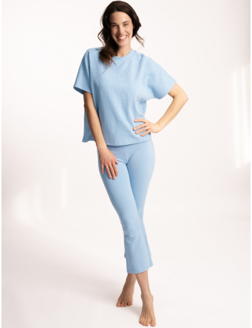 copy of Spirit of OM - Shirt Eka Padma - tiefblau