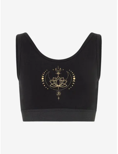 Spirit of OM - Yoga Bra Padma - schwarz