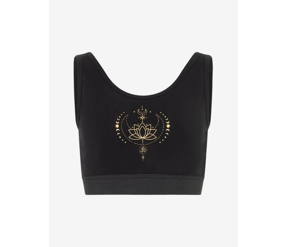 Spirit of OM - Yoga Bra Padma - schwarz