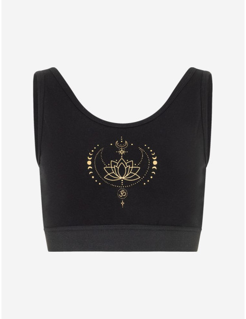 Spirit of OM - Yoga Bra Padma - schwarz