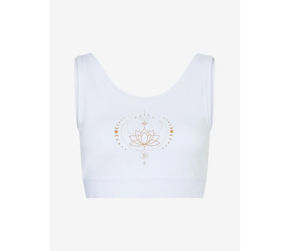 Spirit of OM - Yoga Bra Padma - weiß