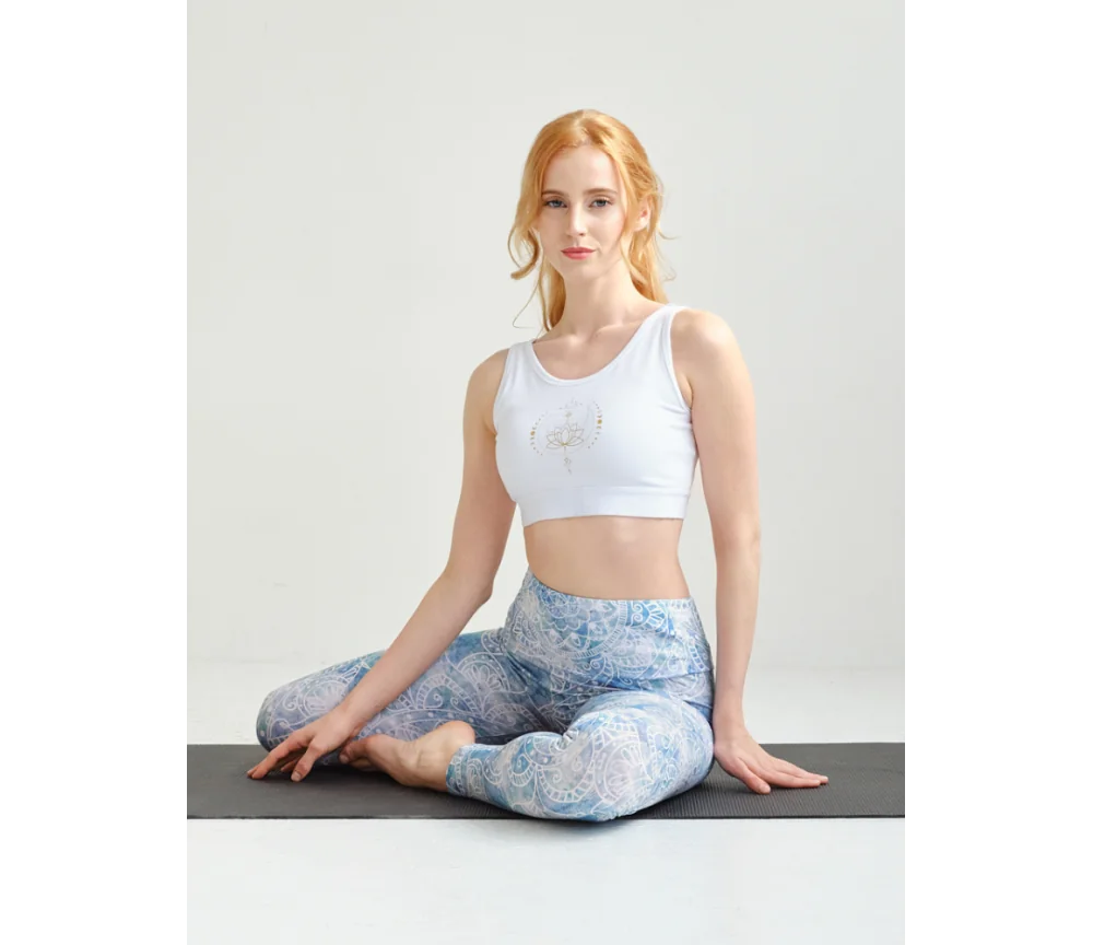 Spirit of OM - Yoga Bra Padma - weiß
