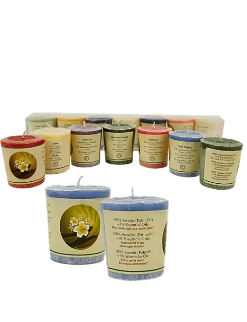 Kerze - Votiv Kerze -V Kerze - Chill Out Set 1 - 7 er Set