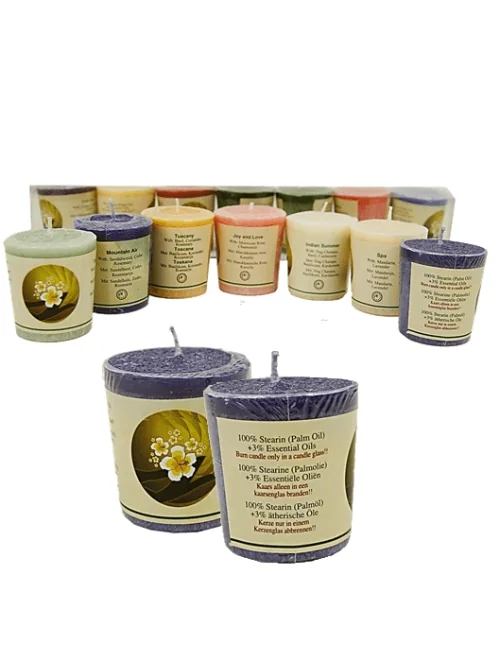 Kerze - Votiv Kerze -V Kerze - Chill Out Set 2 - 7 er Set