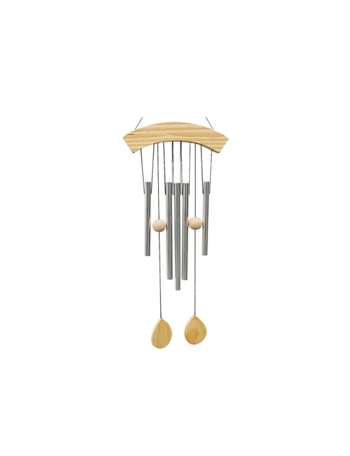 Hängende Dekoration - Windspiel - mit 5 Klangstäben - ca. 65cm Länge