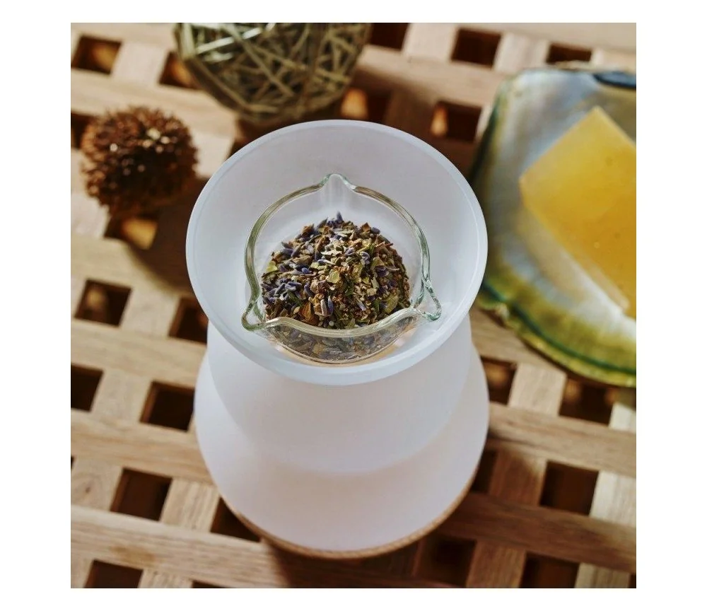 Nature´s Design - Räuchergefäß - Kombi inkl. Aromalampe & Duftlampe - Blume des Lebens