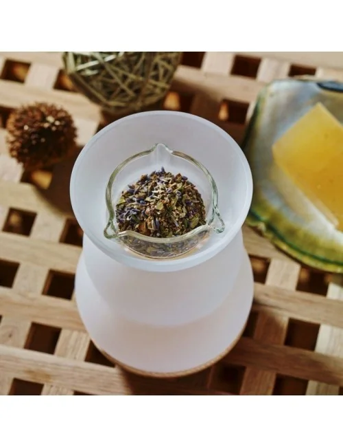 Nature´s Design - Räuchergefäß - Kombi inkl. Aromalampe & Duftlampe - Blume des Lebens