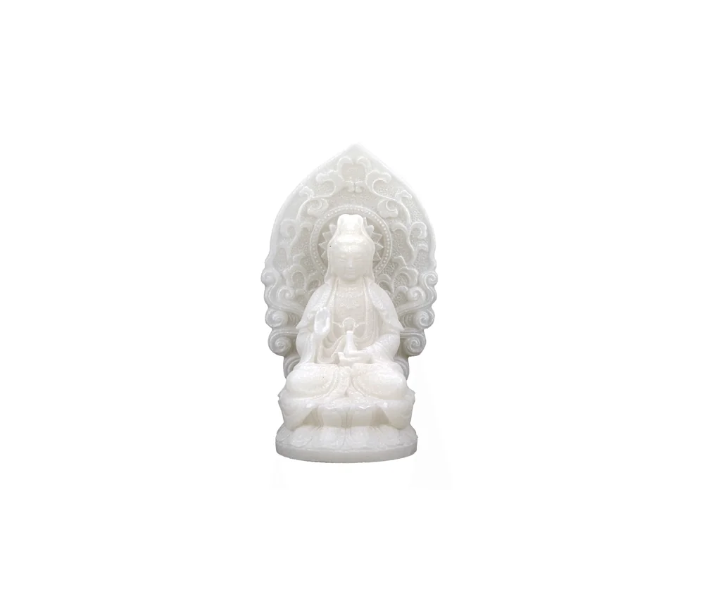 Statue - Figur - Quan Yin - Polyresin - weiß - ca. 12 cm Höhe