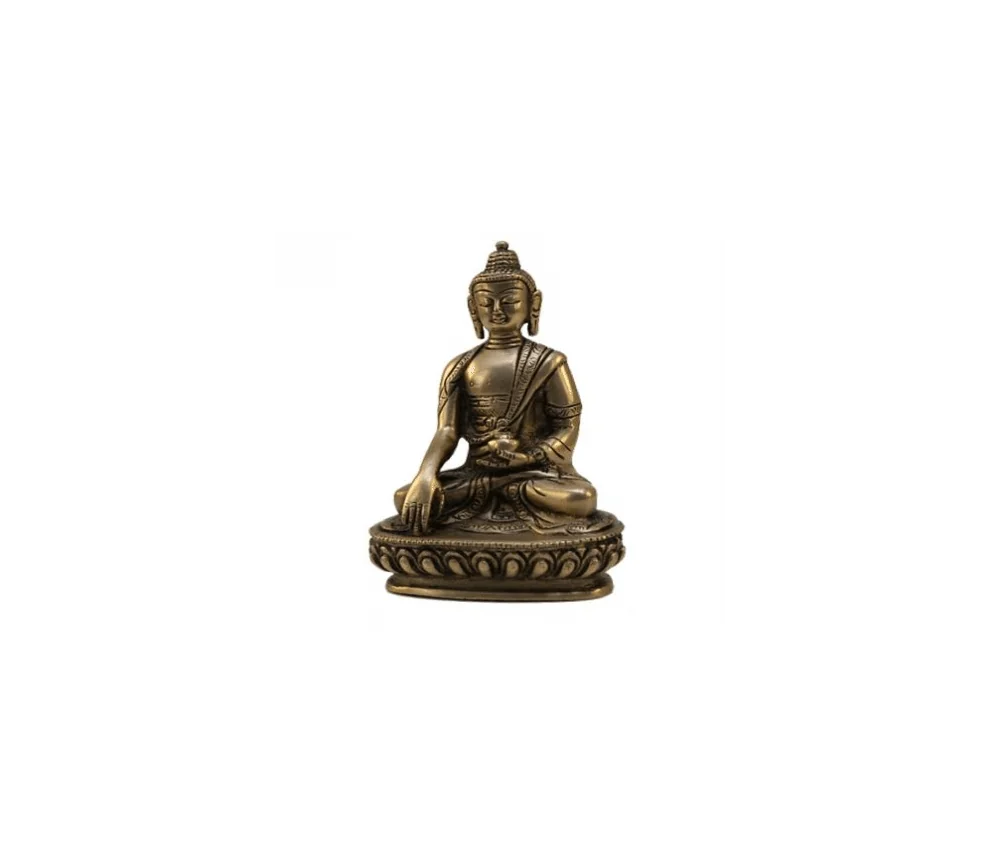 Statue - Figur - Buddha - Akshobhya - Messsing - ca. 14 cm Höhe