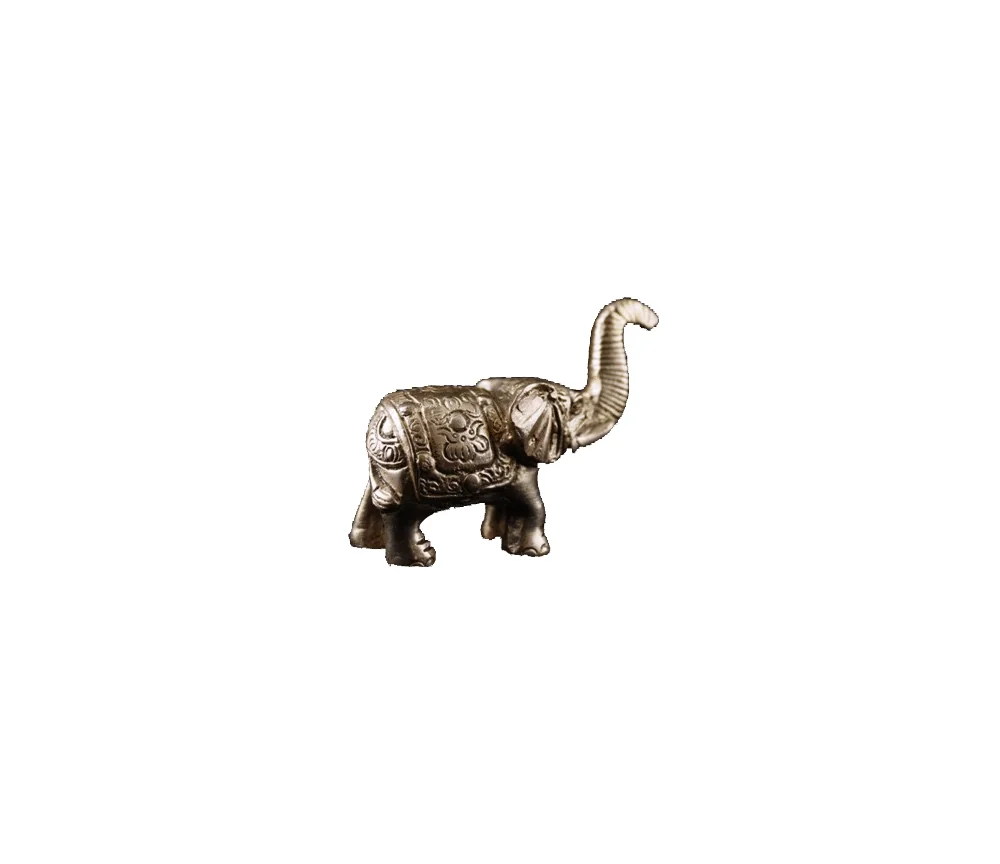 Statue - Figur - Elefant - Messsing - ca. 7,5x7 cm