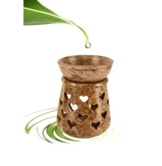 Aromalampe & Duftlampe - Herz - Speckstein - ca. 10x7,5 cm