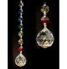 Hängende Dekoration - FengShui - Chakra - Kristall - Oneness - Kugel - ca. 20 cm