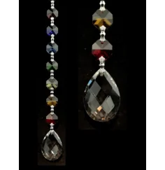 Hängende Dekoration - FengShui - Chakra - Kristall - Amrita - Oval - ca. 20 cm