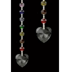 Hängende Dekoration - FengShui - Chakra - Kristall - Metta - Herz - ca. 20 cm