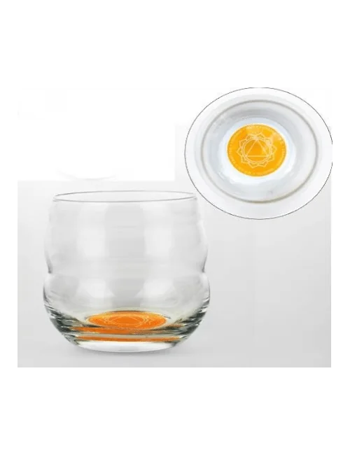 Nature's Design - Gläser Set - Chakra - 7tlg - mit farbigen Chakra Symbol auf Glasboden