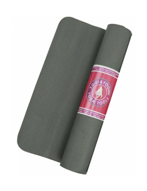 Yogi & Yogini - Yoga & Sport Matte Basic - PVC - grau ca. 61x183x0,5cm