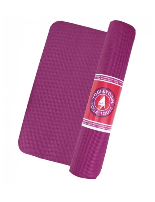 Yogi & Yogini - Yoga & Sport Matte Basic - PVC - aubergine ca. 61x183x0,5cm