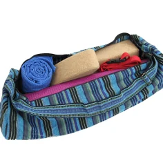 Yoga & Sport - Tasche -Baumwolle - Streifen blau - ca.67x24 cm