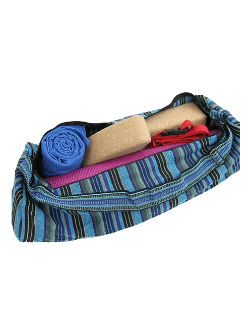 Yoga & Sport - Tasche -Baumwolle - Streifen blau - ca.67x24 cm