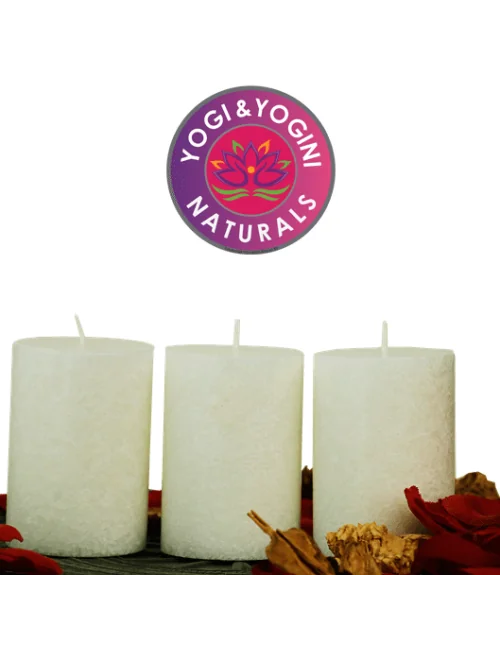 Kerze - Lifestylekerzen Set - Pureness - weiß - Palmkernwachs - ca. 18 Std. - 3er Set