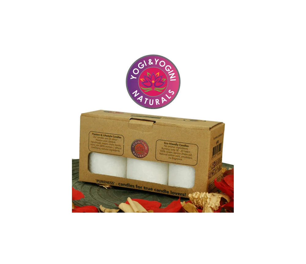 Kerze - Lifestylekerzen Set - Pureness - weiß - Palmkernwachs - ca. 18 Std. - 3er Set